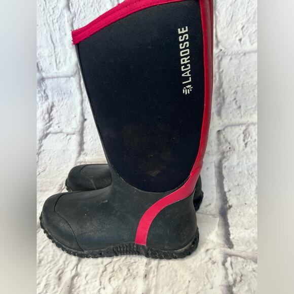 LACROSSE  ALPHA LITE BOOT  WOMENS BLACK & PINK  SIZE 6 (DISCONTIUED) - Picture 5 of 8